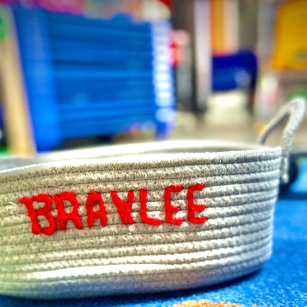 Personalized baskets & blankets